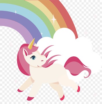 Unicorn T-shirt Rainbow Euclidean vector Tapestry - The unicorn in the dream 