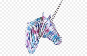 Unicorn T-shirt Watercolor painting - unicorn 