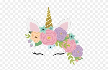 Unicorn Unicornio Cute Colorful Flowers Face Pastel - You Are Invited Unicorn Party