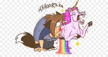 Unicorn Vomiting Rainbow Legendary creature - unicorn cartoon 