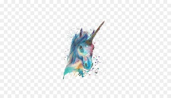 Unicorn Watercolor painting Canvas - Watercolor Unicorn 
