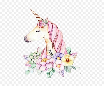 Unicorn, Watercolor Painting, Painting, Pink PNG