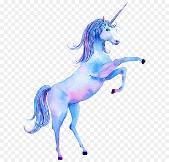 Unicorn Watercolor painting Poster Canvas print - The Unicorn 