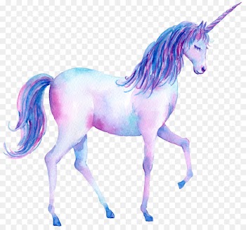 Unicorn Watercolor painting Poster Illustration - Hand painted watercolor unicorn 