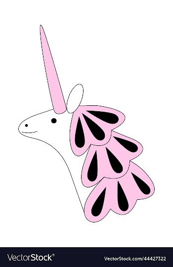 unicorn with a beautiful mane