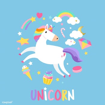 Unicorn with magical elements vector | Free stock vector - 515543