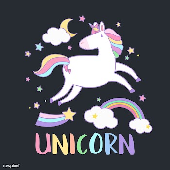 Unicorn with magical elements vector | Free stock vector - 515546