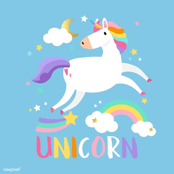 Unicorn with magical elements vector | Free stock vector - 515619