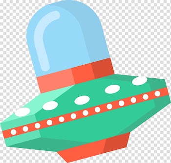 Unidentified flying object , Cute color UFO spacecraft transparent background PNG clipart