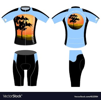 Uniform cycling design vector image