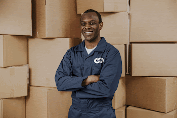 Uniform mockup, delivery man photoshoot | Free PSD Mockup - rawpixel
