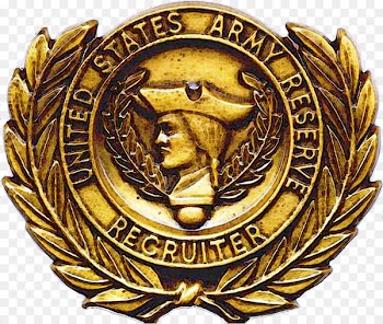 Uniform Service Recruiter Badges Badges of the United States Army Military badges of the United States - gold badge 