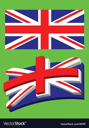 Union jack flag vector image