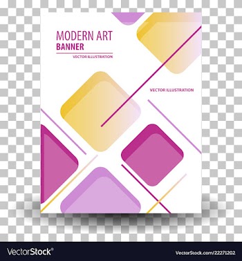 Unique artistic summer card with bright gradient vector image