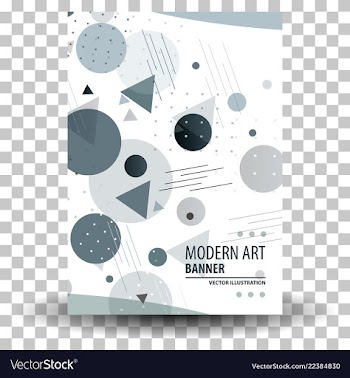 Unique artistic summer card with bright gradient vector image