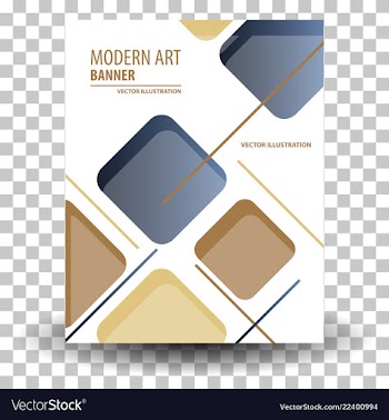 Unique artistic summer card with bright gradient vector image