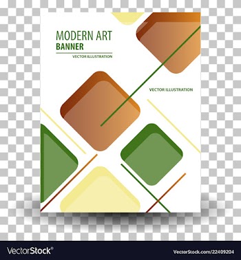 Unique artistic summer card with bright gradient vector image