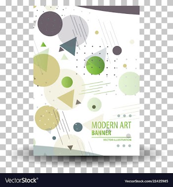 Unique artistic summer card with bright gradient vector image