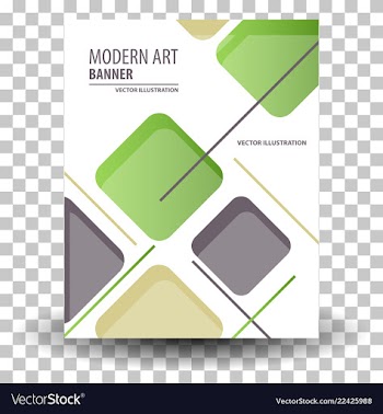 Unique artistic summer card with bright gradient vector image
