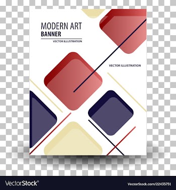 Unique artistic summer card with bright gradient vector image