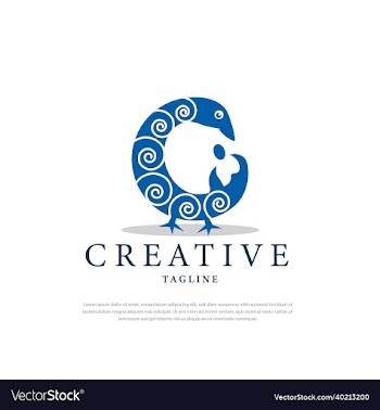 unique bird logo simple style blue bird