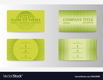 Unique business card vector image
