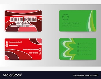 Unique business card vector image