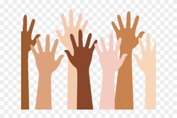 Unique Clipart Diversity - People Raising Hands Png