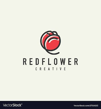 Unique logo tulip outline - design vector image
