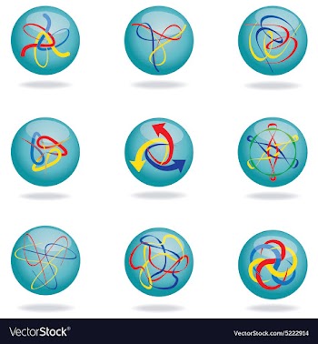 Unique modern graphics design element vector image