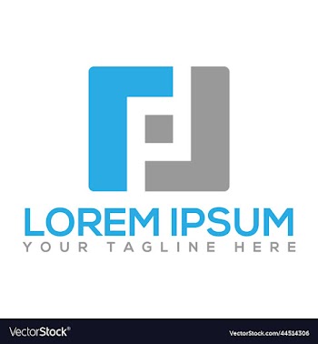 unique pd letter logo design
