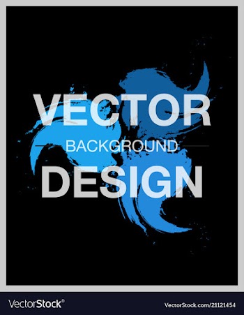 Unique watercolor background with text vector image