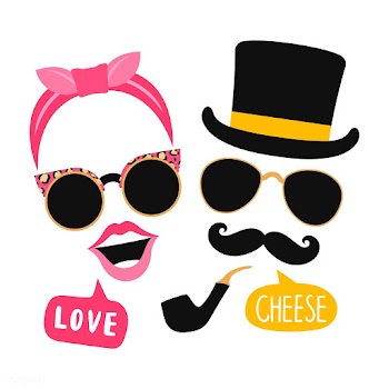 Unisex accessories photo booth props vector | Free stock vector - 537570
