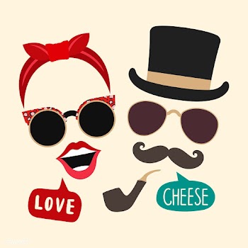 Unisex accessories photo booth props vector | Free stock vector - 537589