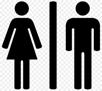 Unisex public toilet Bathroom Gender symbol - wc 