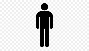 Unisex public toilet Bathroom Sign - vector man 