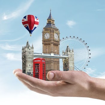United Kingdom's famous attractions presented | Free Photo - rawpixel