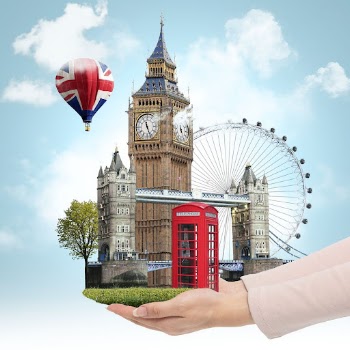 United Kingdom's famous attractions presented | Free Photo - rawpixel