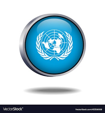 united nations flag button