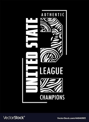 united state typography for t shirt design