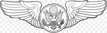 United States Air Force U.S. Air Force aeronautical rating United States Aviator Badge Wing 0506147919 - Military Badge Cliparts 