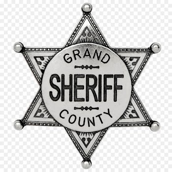 United States American frontier Sheriff Badge Clip art - Sheriff Badge 