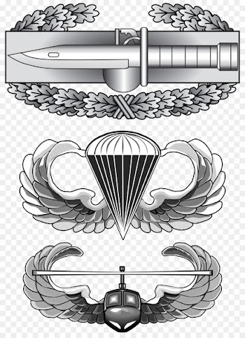United States Army Air Assault School Air Assault Badge Combat Infantryman Badge Combat Action Badge - badge clipart 
