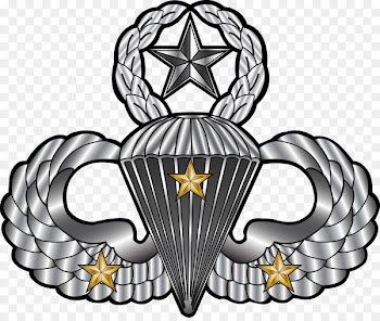 United States Army Airborne School Parachutist Badge Airborne forces Paratrooper Jumpmaster - army 