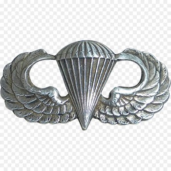 United States Army Airborne School Parachutist Badge Paratrooper Airborne forces 82nd Airborne Division - blue parachute 