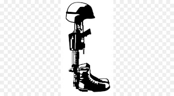 United States Army Soldier Battlefield Cross Military - Soldier Kneeling In Prayer 