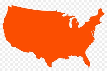 United States Clipart Outline - Us Map Silhouette Vector