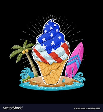 united states ice cream summer beach