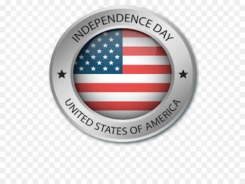 United States Iraq War Vietnam War - Round Independence Day badge 