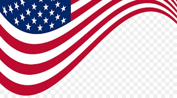 United States Labor Day Memorial Day Wish - Vector Hand-painted American flag 